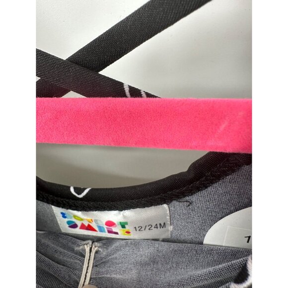 Dotdotsmile Girls Dress Size 12/24 Months Black with White Bows New With Tags - Picture 6 of 6